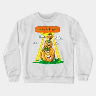 Pumpkins Pumpkins Pumpkins Happy fall yall sunrise Halloween and Thanksgiving Gift Crewneck Sweatshirt